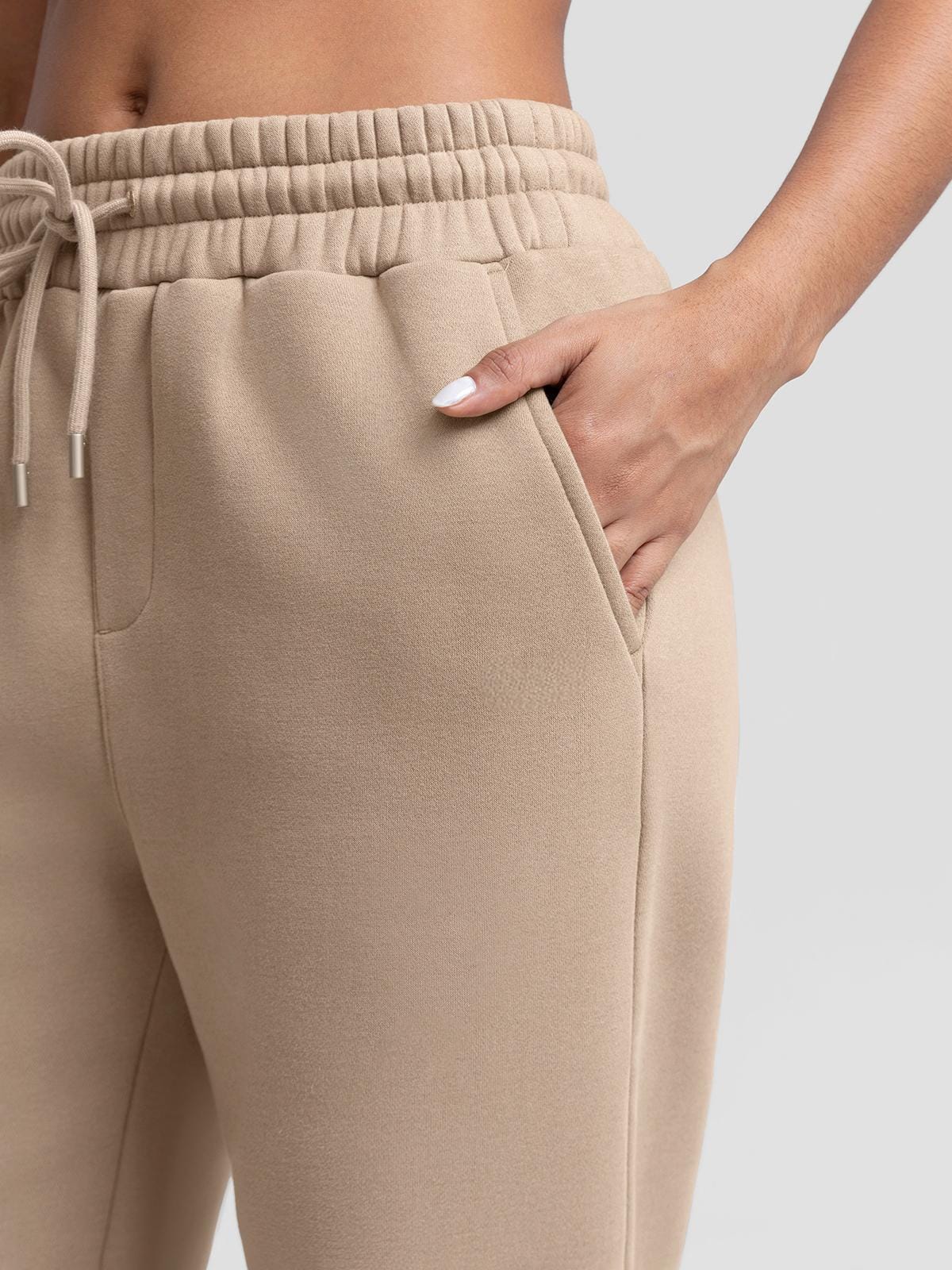 Vractive Wholesale Unisex Tapered Jogger Sweatpants with Zippered Earbud Pocket & Snap-Button Back Pocket