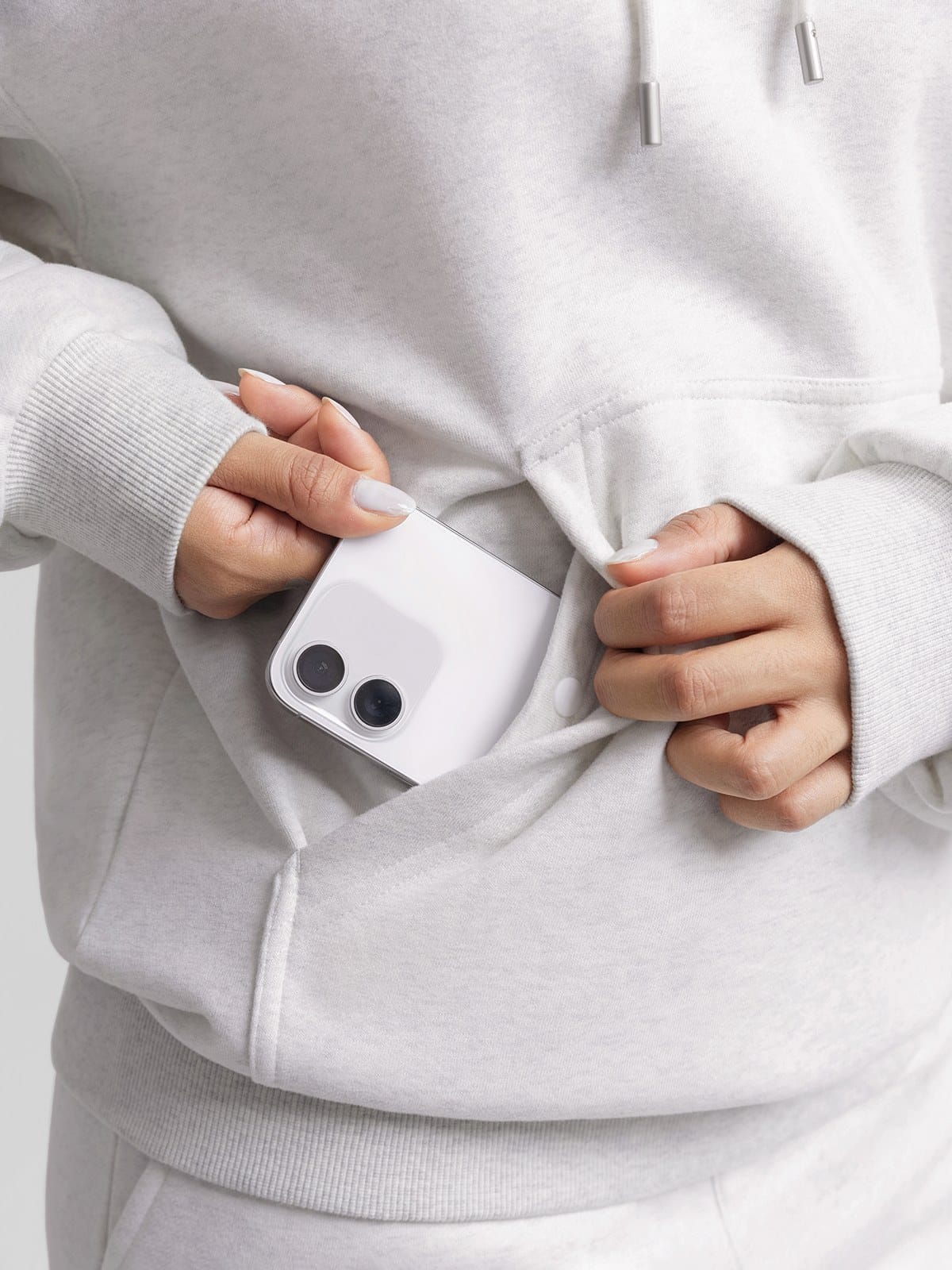 Vractive Wholesale Oversized Hooded Sweatshirt with Hidden Phone Pocket & Headphone Holder