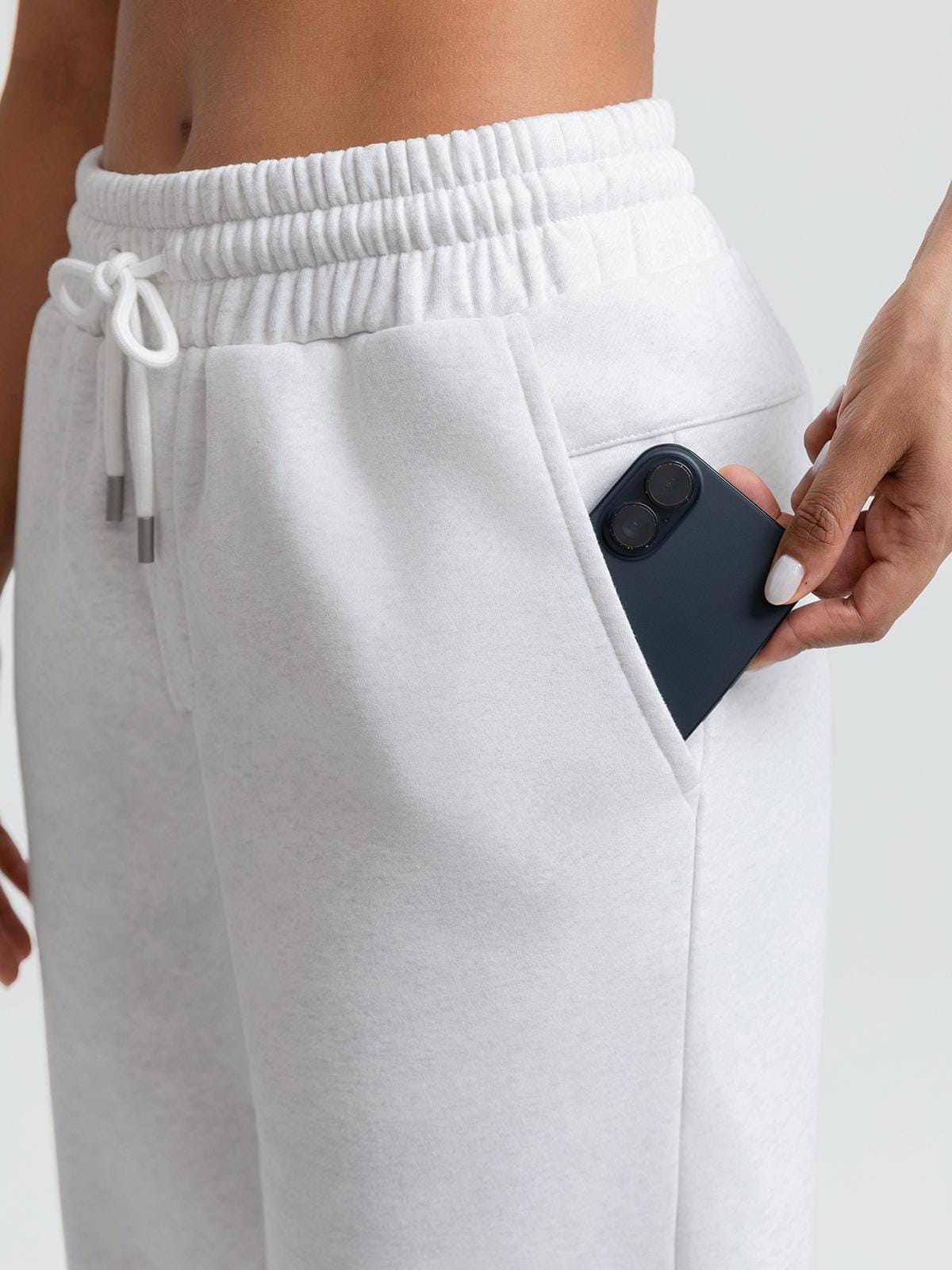 Vractive Wholesale Unisex Tapered Jogger Sweatpants with Zippered Earbud Pocket & Snap-Button Back Pocket