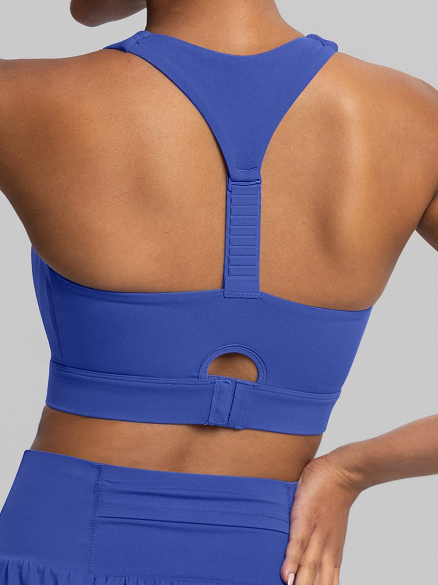 Vractive Zipper Molded Sports Bra Easy On Off Workout Vest Top wholesale activewear