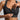 Close-up of the convenient front zipper on Black Vractive sports bra for easy on and off