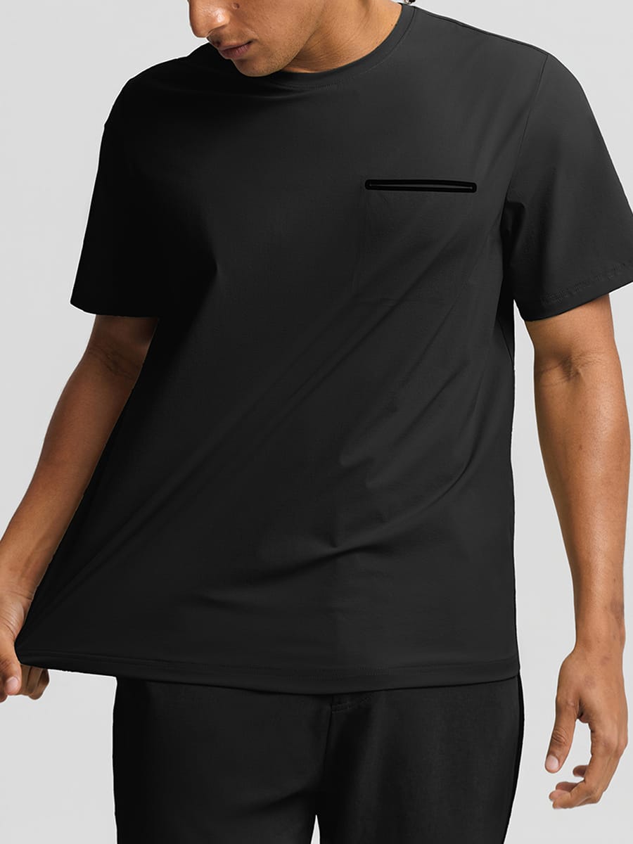 Vractive Mens Breathable Quick-Dry Lightweight Workout T-Shirt Summer wholesale close-up