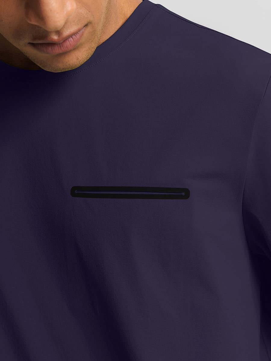 Vractive Mens Breathable Quick-Dry Lightweight Workout T-Shirt Summer wholesale back view