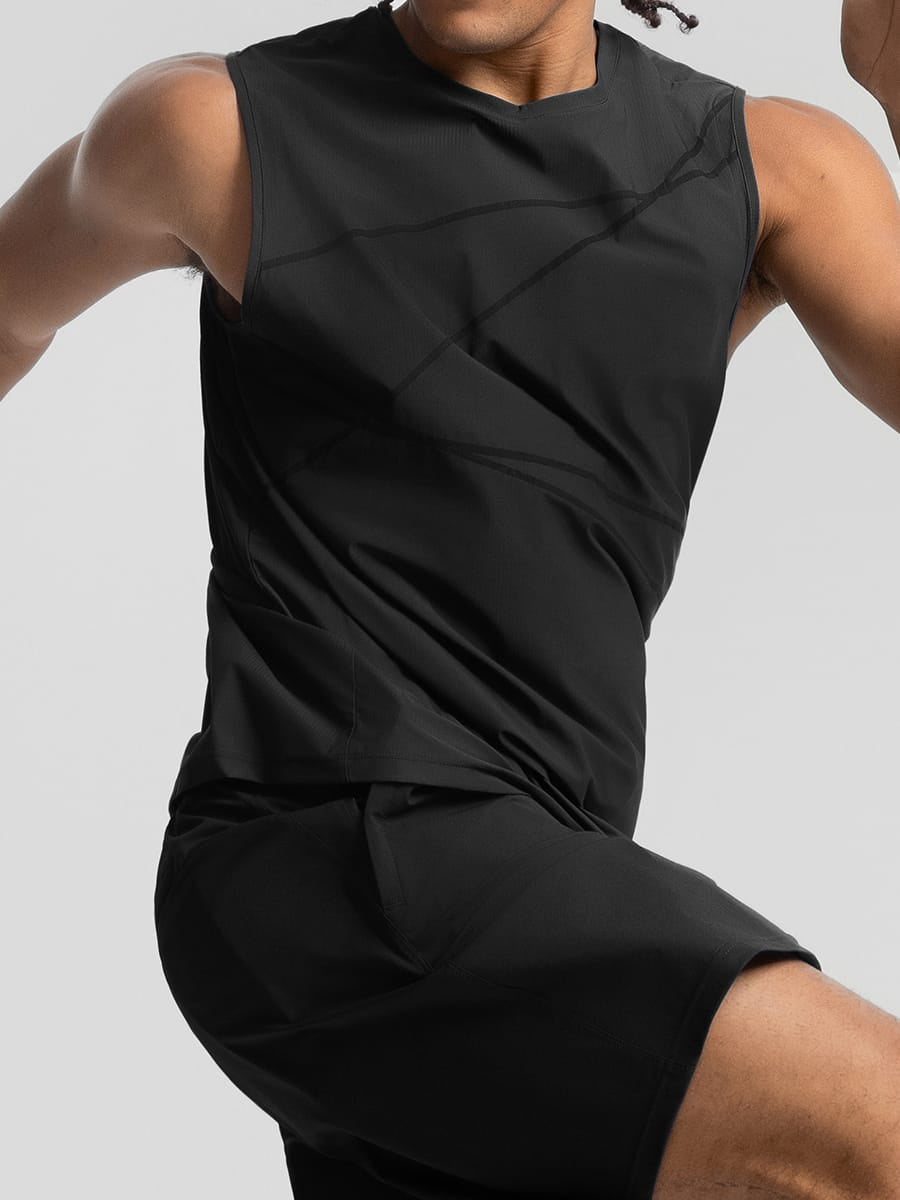 Vractive Men's Quick Dry Workout Tank Top Summer Fitness Vest wholesale front view