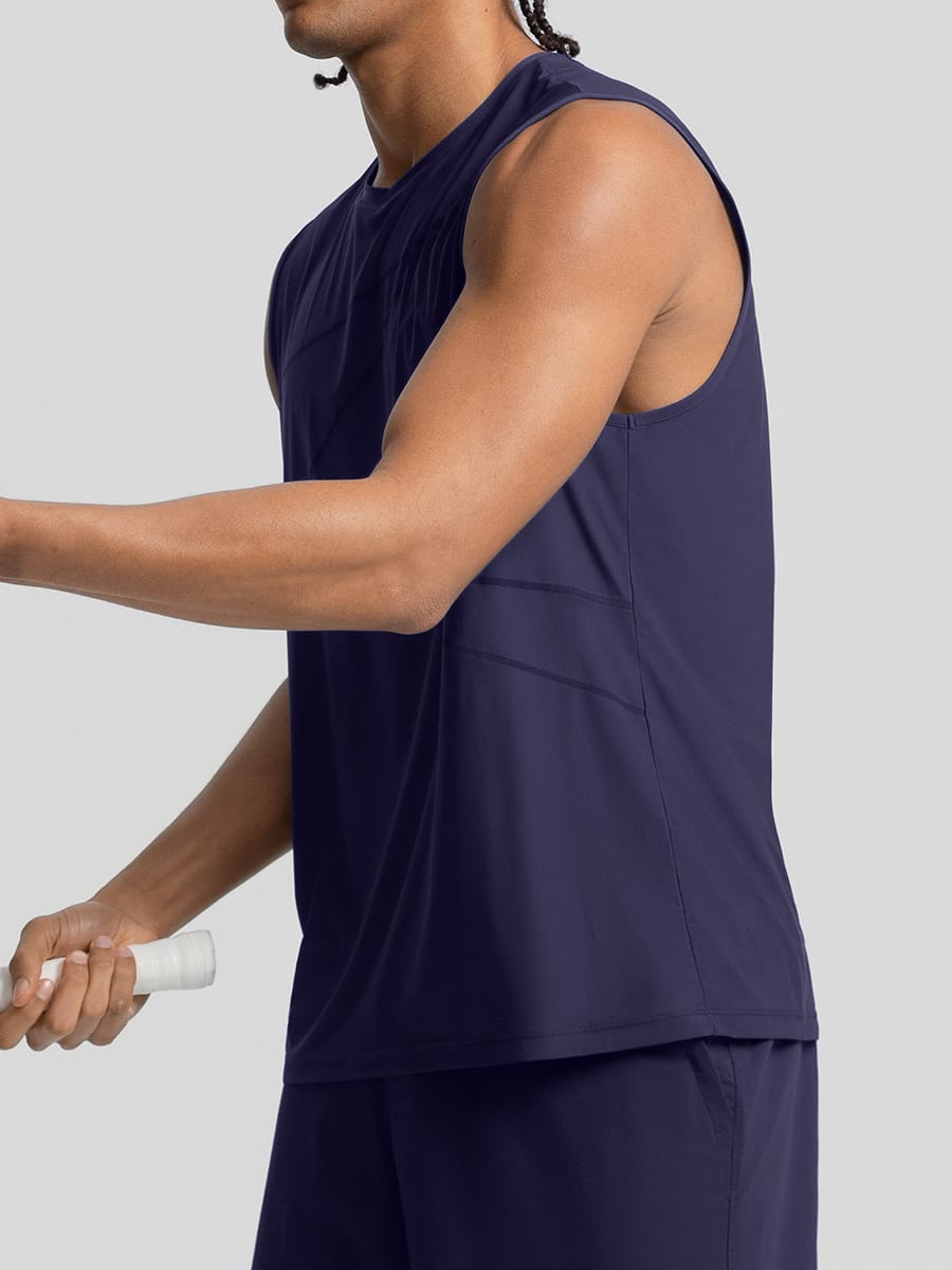 Vractive Men's Quick Dry Workout Tank Top Summer Fitness Vest wholesale close-up