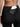 black womens high waisted workout leggings back view stretch yoga pants