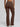 brown womens high waisted flare leggings back view stretch yoga pants
