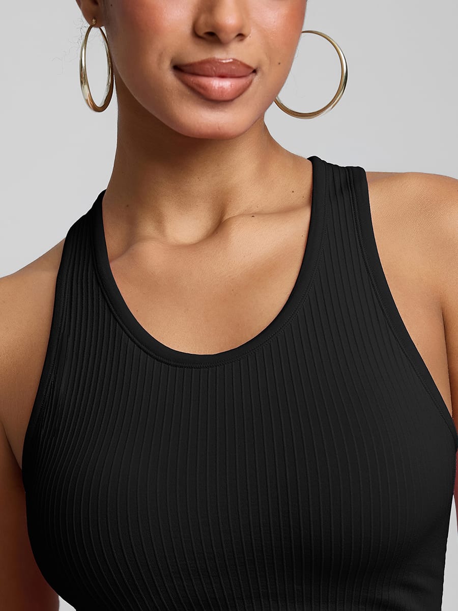 breathable stretch fabric detail womens sports bra nylon spandex close up