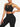 Vractive wholesale black adjustable straps high waist athletic suit quick drying sets, black crisscross strap seamless workout set wholesale

