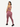 Back view of pink Vractive wholesale sports bra with leggings set, front and back hollow design
