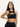 Vractive wholesale sports bra with leopard-print and black splice, black hollow design activewear bra
