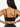 Back view of black Vractive front cross hollow sports bra, wholesale activewear
