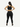 Back view of black Vractive yoga pants, wholesale high-waisted yoga leggings
