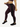 Fabric stretch detail of wine red and black splice Vractive yoga pants, wholesale activewear
