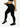Fabric stretch detail of black Vractive yoga pants, wholesale activewear leggings

