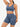 Blue Vractive eco-friendly sexy V neck seamless sportswear biker shorts set, seamless activewear set
