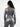 Back view of Vractive silver film sauna long sleeve sports top, thumb hole design
