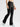 Wholesale Cross Waist Butt Lifting Flare Leggings with Hidden Pocket