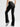 Wholesale Cross Waist Butt Lifting Flare Leggings with Hidden Pocket