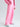 Pink modal wide leg sweatpants for women
