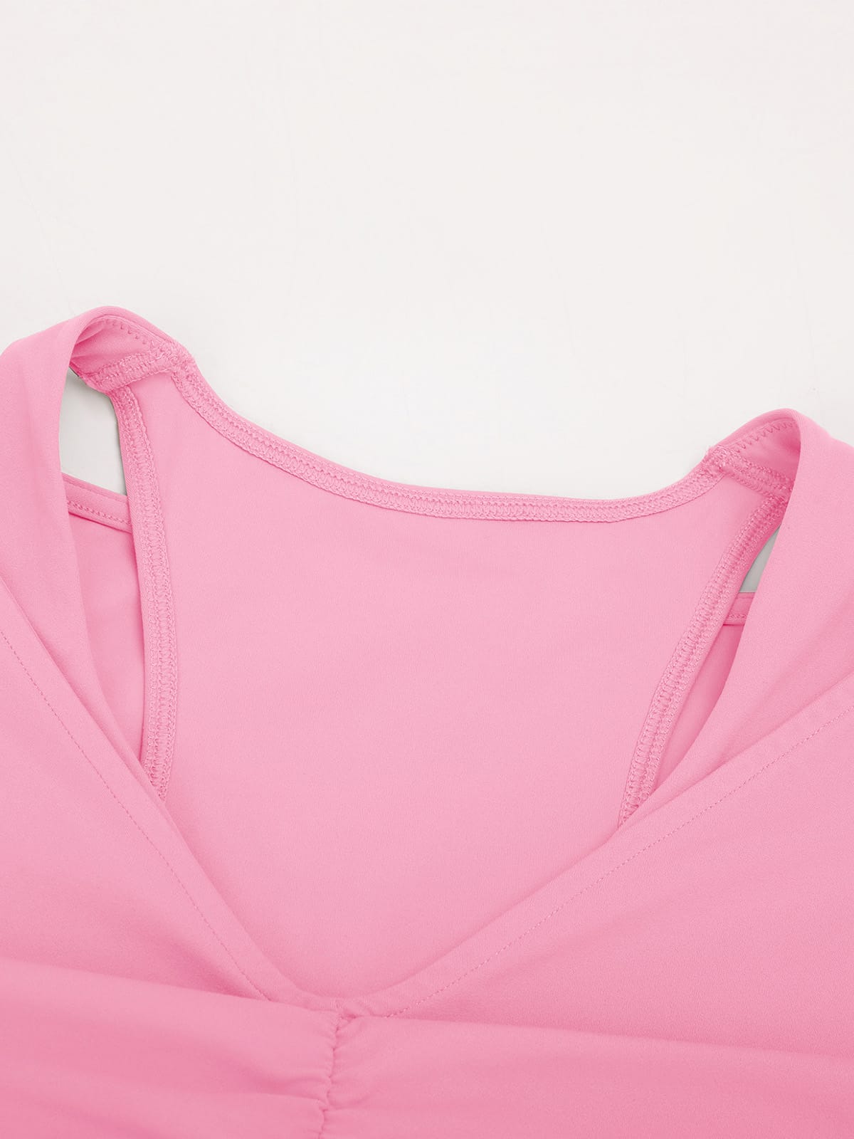 Vractive Wholesale Off Shoulder Long Sleeve Yoga Top with Built-in Bra | Double Layer Activewear Top