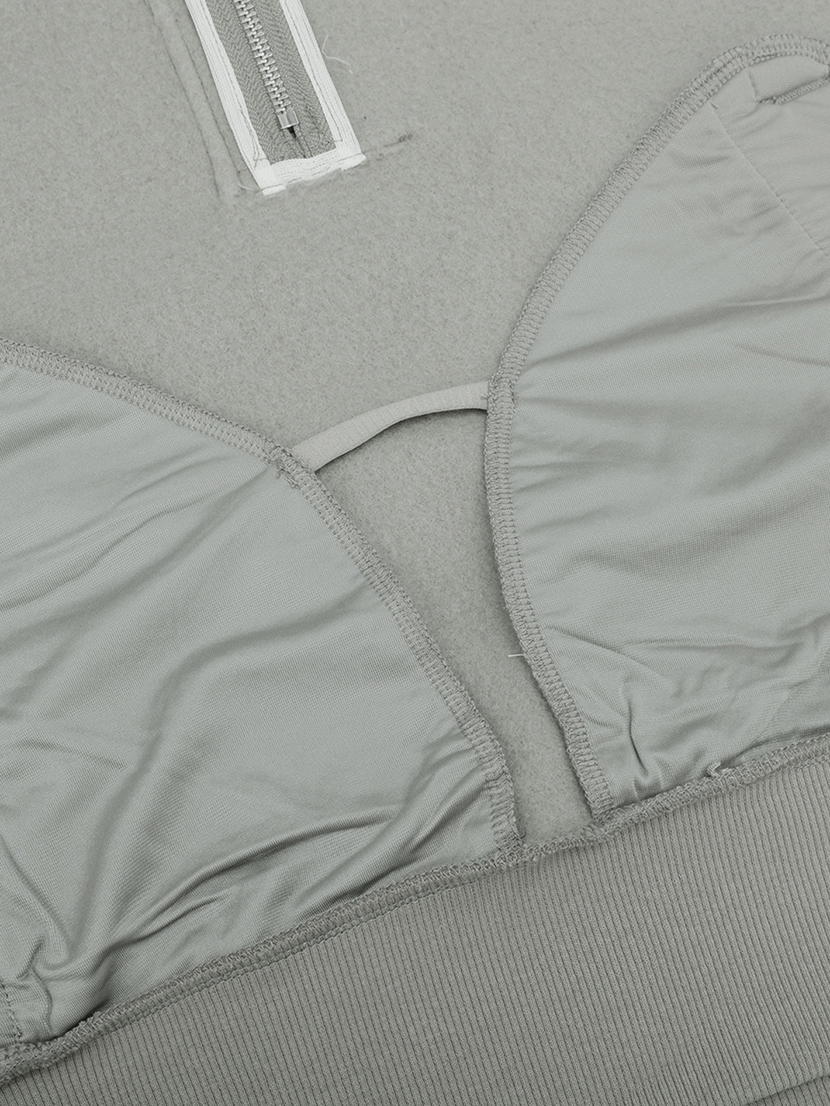 Wholesale Cropped Half-Zip Sweatshirt and Double-Waist Sweatpants Set