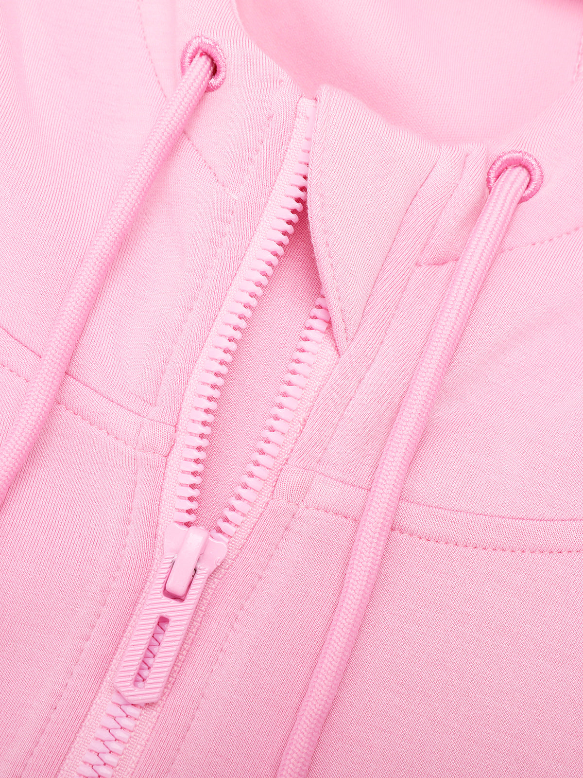 Wholesale Cropped Half-Zip Hoodie with Thumb Holes | Modal Blend
