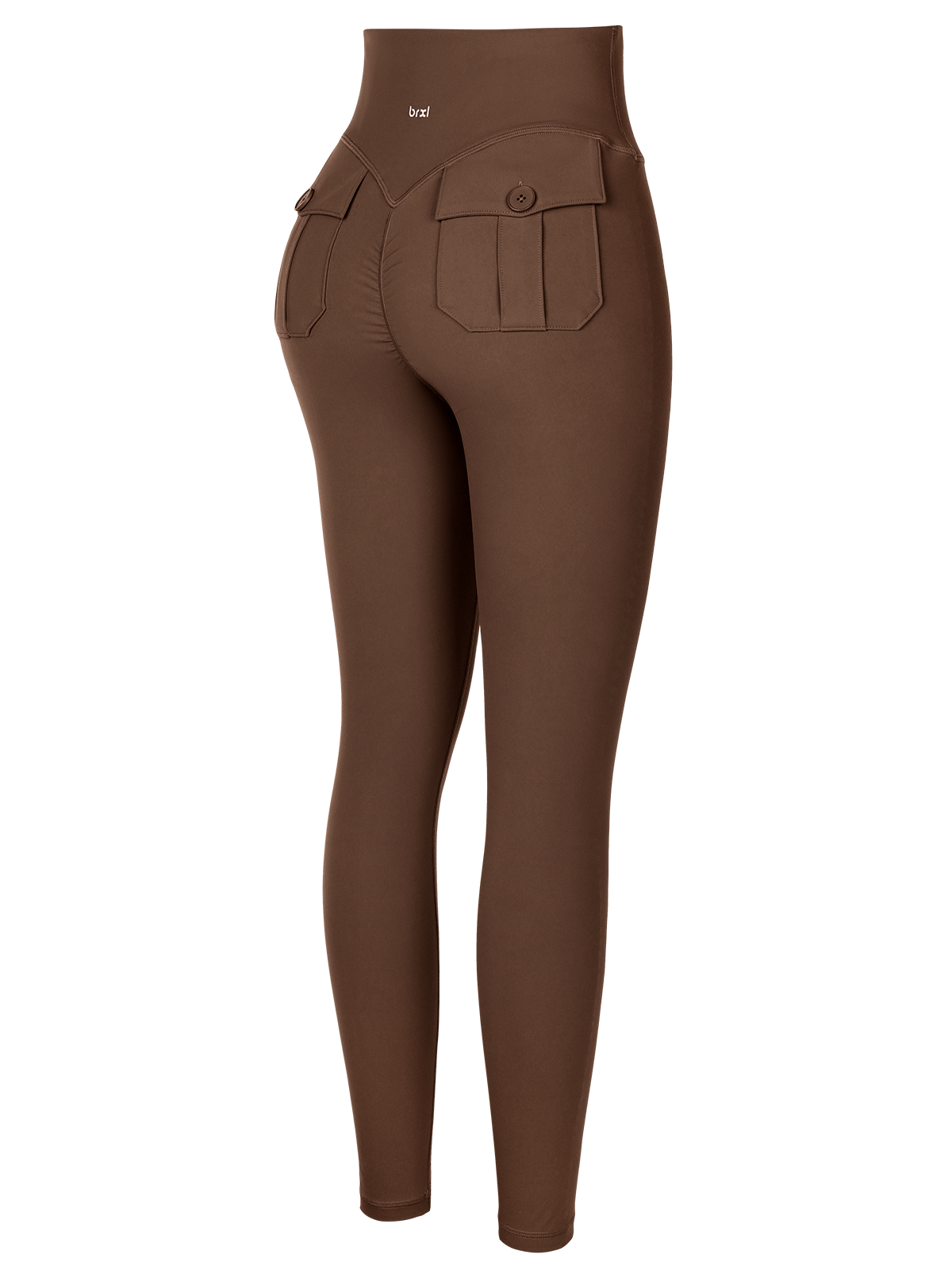 Women’s Cargo-Inspired Yoga Leggings with Pocket Design, High Waisted Tummy Control & Peach Lift Butt