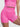 Pink wholesale yoga shorts, high waisted, non roll waistband for activewear

