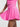 Back view of pink Vractive ruffle hem skirt, wholesale A line sports skirt with pockets
