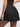 Back view of black Vractive ruffle hem skirt, wholesale A line sports skirt with built in shorts

