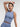 Blue seamless supportive top in daily active wear, wholesale sports top with removable cups
