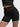 Back view of black yoga shorts, peach buttocks shaping, wholesale sculpting shorts
