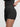 Black wholesale yoga shorts, high waisted, peach buttocks shaping for activewear
