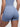 Back view of blue yoga shorts, peach buttocks shaping, wholesale high waisted sculpting shorts
