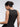 Back view of black seamless sports top, wholesale supportive top for activewear
