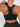 Black seamless racerback workout bra by Vractive Wholesale ergonomic back styling