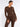 Side view of brown seamless yoga jacket, full zipper activewear top for wholesale
