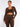 Brown seamless yoga jacket as part of 3-piece activewear set, wholesale from BSCI certified factory
