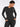 Black seamless running top, full zipper yoga jacket for wholesale activewear
