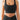 Vractive Standard Black wide strap sports bra front view