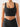 Vractive Standard Black wide strap sports bra front view