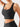 Side profile of Vractive Standard Black crisscross sports bra