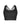 Ghost mannequin view of Vractive Standard Black crisscross wide strap sports bra