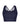 Flat lay view of Vractive Navy Blue crisscross wide strap sports bra