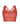 Ghost mannequin product view of Vractive Mineral Red crisscross sports bra