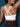 Off White elegant crisscross back sports bra by Vractive