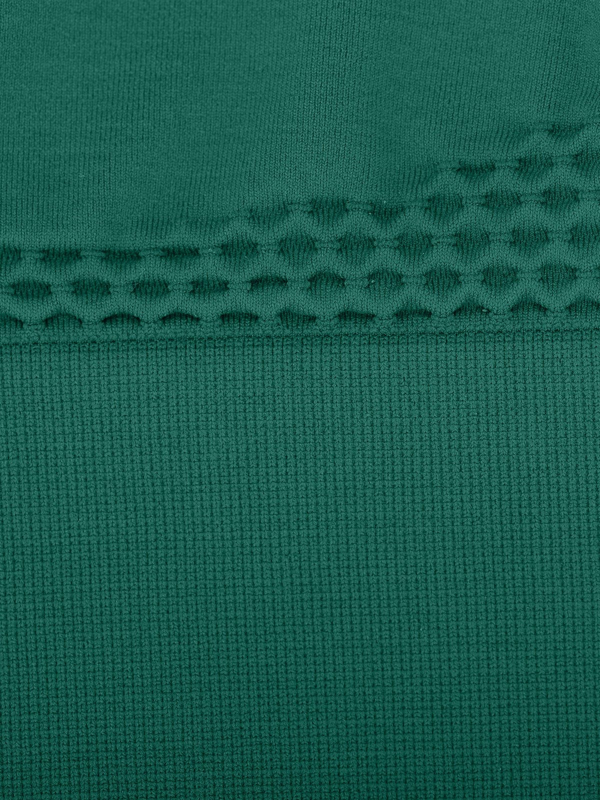 Macro texture of sustainable Dark Green fabric on Vractive yoga bra