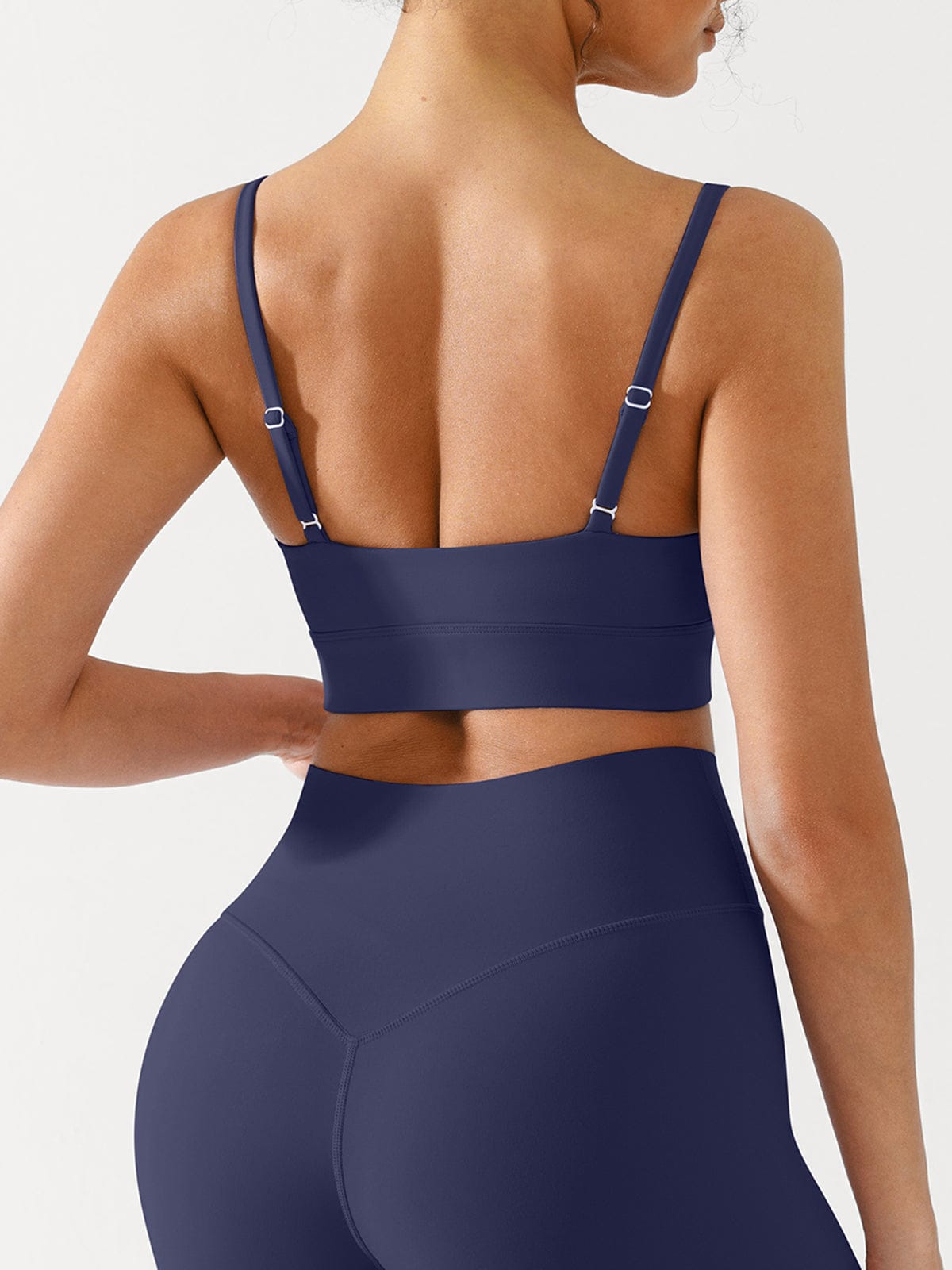 Vractive Low Neck Sports Bra Buttery Soft Moisture-Wicking Yoga Crop wholesale detail view