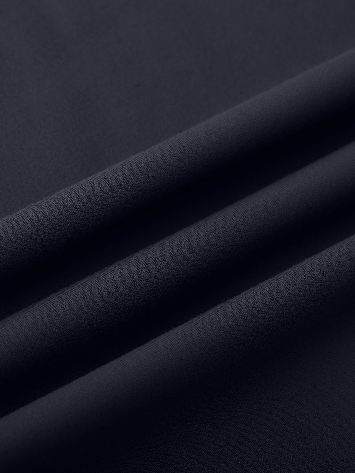 Detailed texture of the breathable and moisture-wicking Navy Blue material on Vractive sweatpants